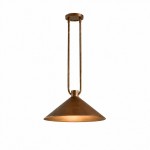Serenoa Retro Double-Rod Metal Cone Pendant Light