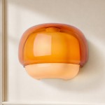 Keen Farmhouse Cooper Recycled Glass Dome Sconce