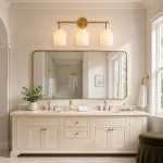 Drilon Modern 3-Light Milk Glass Bathroom Sconce