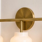 Drilon Modern 3-Light Milk Glass Bathroom Sconce