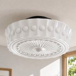 Samue Travertine Wood Linear LED Flush Mount Ceiling Light