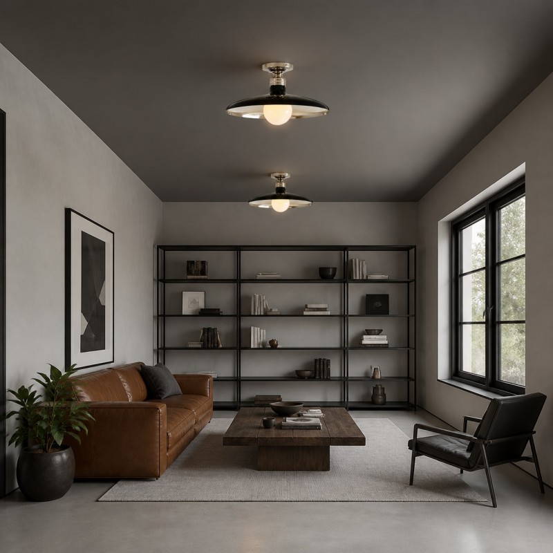 Dulcinea Farmhouse Metal Flush Mount Ceiling Light