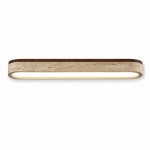 Samue Travertine Wood Linear LED Flush Mount Ceiling Light