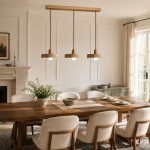 Harlow Wabi-Sabi Travertine & Wood Circular Pendant Light