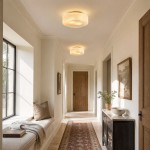 Nymirra Modern Ribbed Glass Flush Mount Ceiling Light