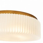 Nymirra Modern Ribbed Glass Flush Mount Ceiling Light