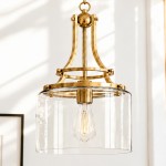 Xavier Modern Glossy Ceramic Drum Pendant Light