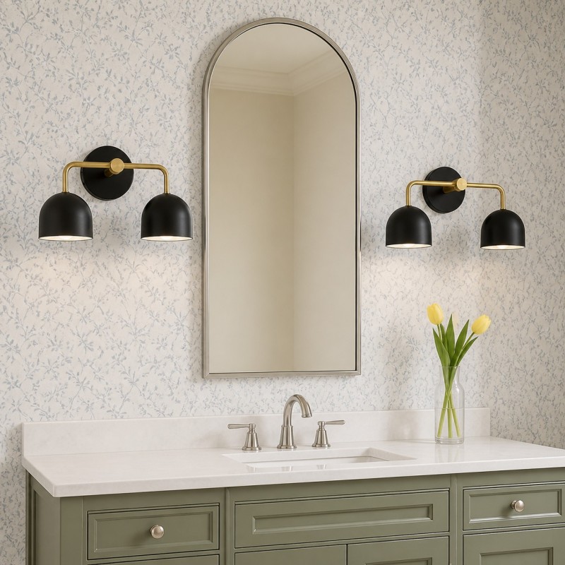 Astair Nordic Metal Multicolored Vanity Sconce