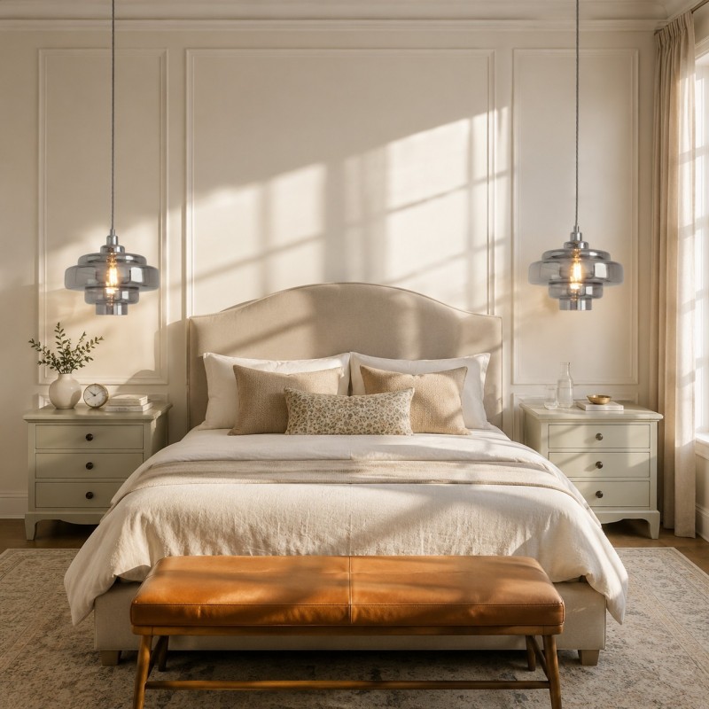 Yves Vintage Tiered Glass Pendant Light