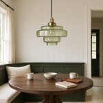 Yves Vintage Tiered Glass Pendant Light