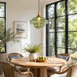 Yves Contemporary Tiered Green Glass Pendant Light