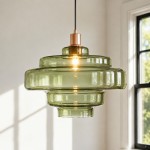 Adley Mid-Century Brass Disc Pendant Light