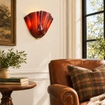 Kyrintha Mid-Century Skirt Shell Glass Fazzo Petalia Wall Sconce