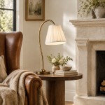 Bailey Vintage Linen Pleated Shade Table Lamp
