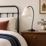 Bailey Vintage Linen Pleated Shade Table Lamp