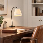 Bailey Vintage Linen Pleated Shade Table Lamp