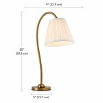 Bailey Vintage Linen Pleated Shade Table Lamp