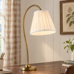 Bailey Vintage Linen Pleated Shade Table Lamp