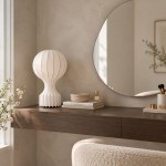 Tiago Wabi Sabi White Round Table Lamp