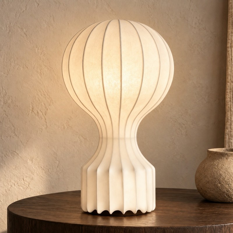 Tiago Wabi Sabi White Round Table Lamp