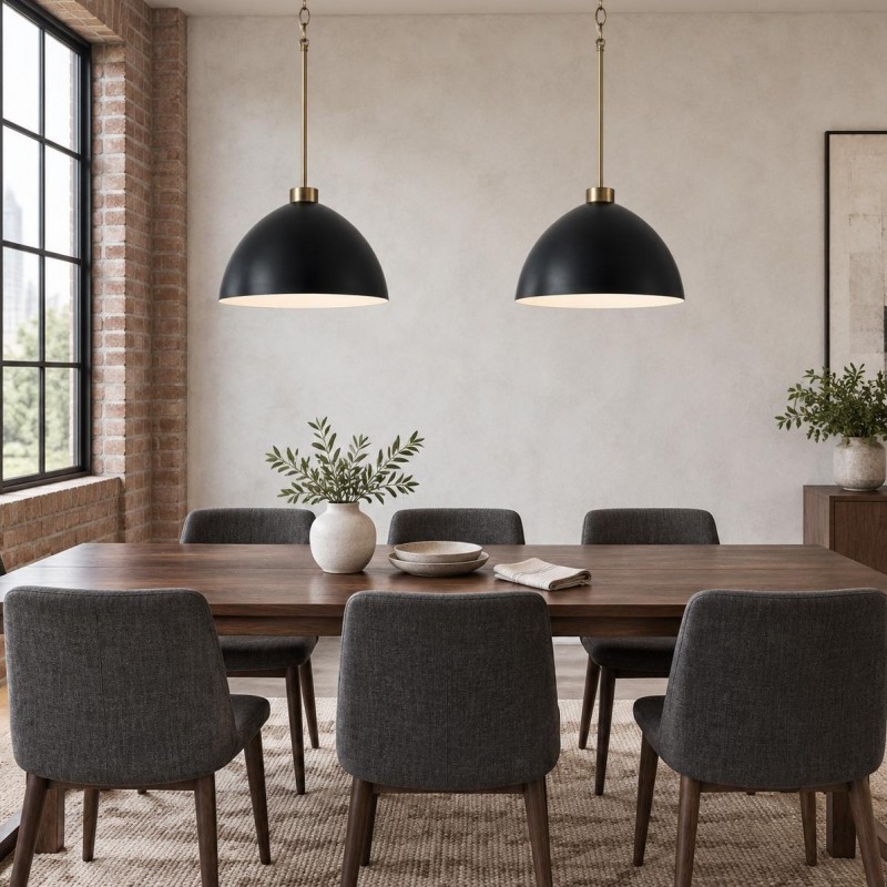 Ylarix ‎Minimalist Dome Metal Pendant Light