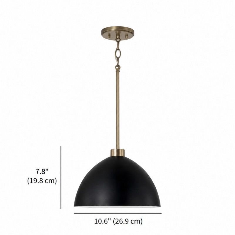 Ylarix ‎Minimalist Dome Metal Pendant Light
