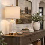Kaldor Bohemian Style Carving Lamp Frame Touch Bedside Lamp