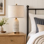 Kaldor Bohemian Style Carving Lamp Frame Touch Bedside Lamp