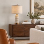 Kaldor Bohemian Style Carving Lamp Frame Touch Bedside Lamp