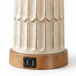 Kaldor Bohemian Style Carving Lamp Frame Touch Bedside Lamp