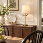 Huxley Rustic Antique Brass Botanical Forged Iron Table Light