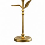 Huxley Rustic Antique Brass Botanical Forged Iron Table Light