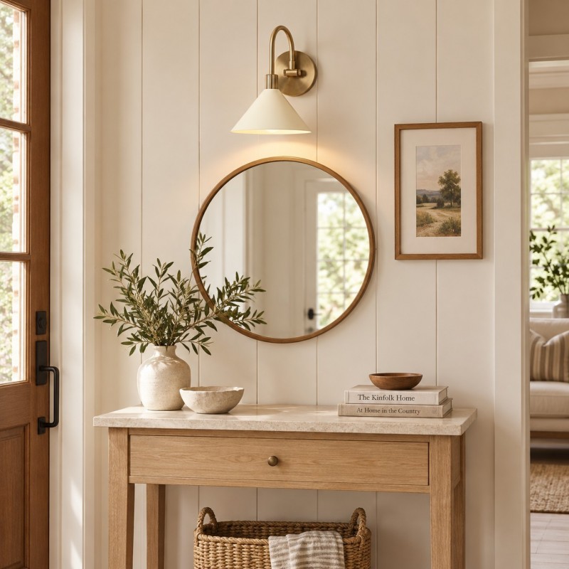 Chavis Rustic Metal Sand Cone Wall Light