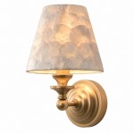Joel Retro Brass Shell Shade Wall Sconce