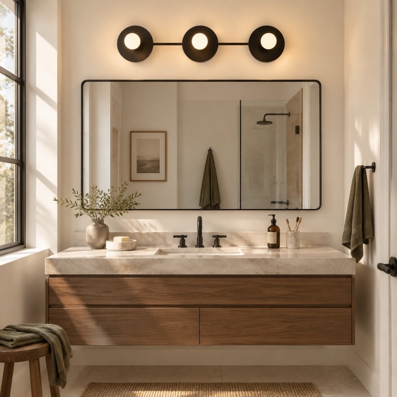 Marnie Nordic Colorful 3 Light Vanity Wall Light