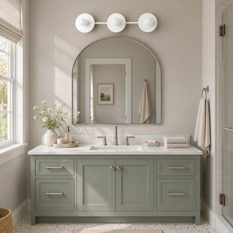 Marnie Nordic Colorful 3 Light Vanity Wall Light