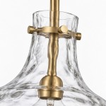 Tydon Minimalist Water Ripple Glass Pendant Light