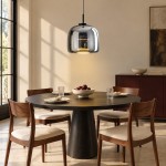 Raith Mouth Blown Glass Shade Pendant Light