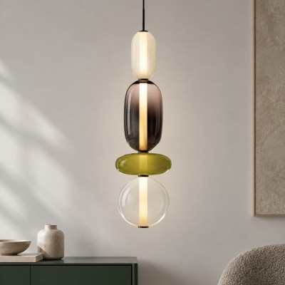 Caterina Modern Colorful Candied Glass Pendant Light