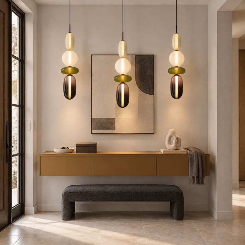 Caterina Modern Colorful Candied Glass Pendant Light