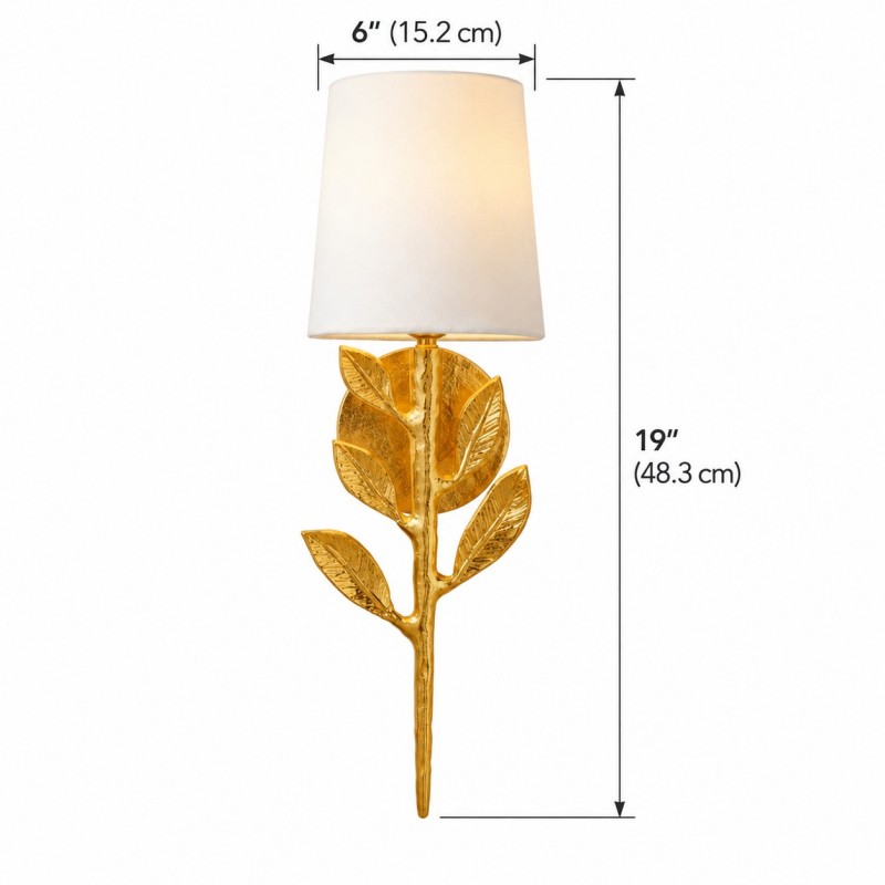 Hemma Retro Leaves And Branch Sconce