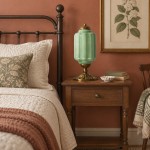 Nexos French Retro Cream Glass Textured Eloise Table Lamp