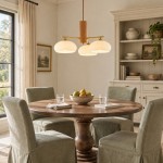 Xanthea Elliptical Persimmon Milk Glass Chandelier