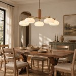 Xanthea Elliptical Persimmon Milk Glass Chandelier
