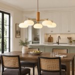 Xanthea Elliptical Persimmon Milk Glass Chandelier