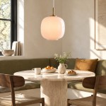 Louis Cream Stained Glass Globe Pendant Light