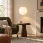 Louis Cream Stained Glass Globe Pendant Light