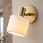 Corwin Vintage Decorative Ribbed Glass Wall Lamp