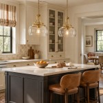 Thalys Brushed Gold Clear Glass Shade Charleston Pendant Light