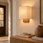 Ondine Modern Linen Fabric Shade Wall Sconce